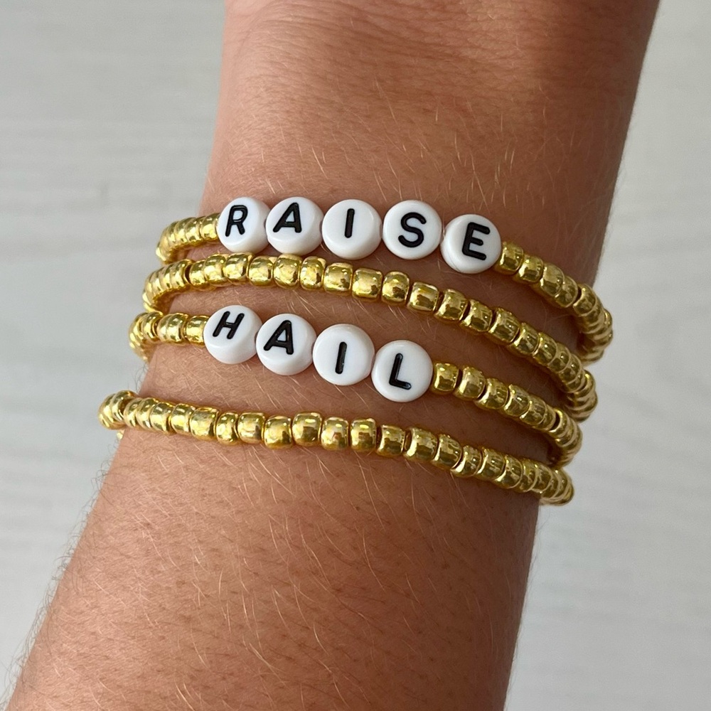 Commanders Raise Hail Bracelet Stack